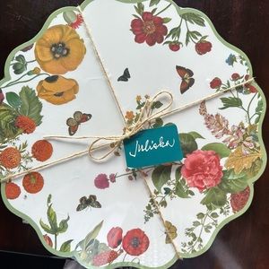 Juliska Field of Flowers placemats 2 sets of 4 (eight total).NWT